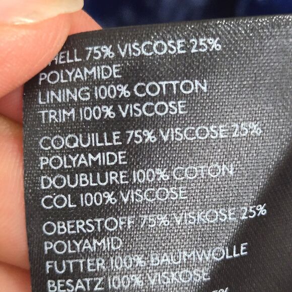 Anthropologie Pilcro Hadley Relaxed Velvet Button Down Shirt Blouse Sz M Blue - Picture 8 of 10